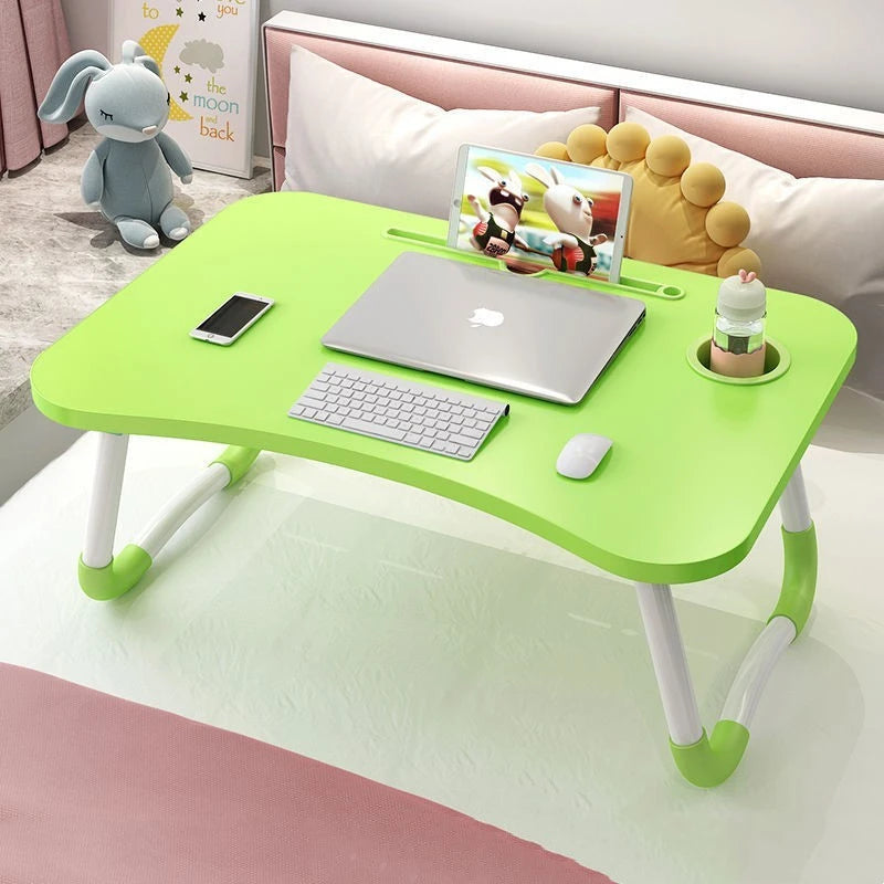 Mesa de Sofá-cama Dobrável Portátil Para Notebook,  Com Porta-Copos